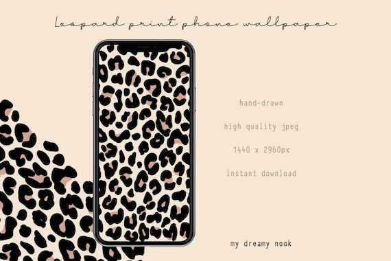 Leopard Print iPhone 5 Wallpaper