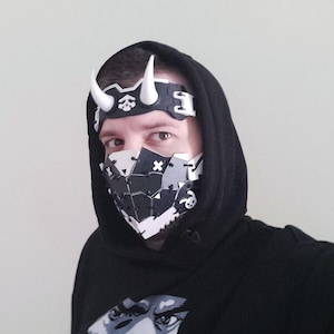 Techwear Cyberpunk Horned Headband [3D STL]