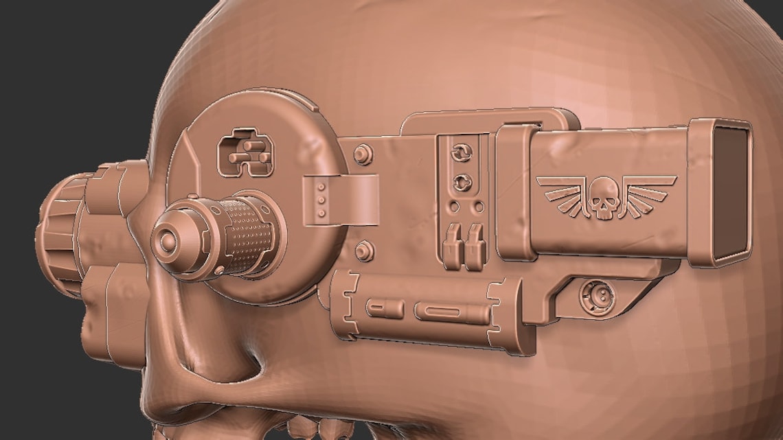 Imperial Servo Skull 3D STL Etsy