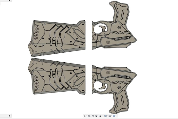 Dominator Pistol From Psycho Pass Anime STL Cosplay - Etsy