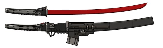 サイバーパンク ブレード カタナ [3D STL] - Etsy 日本