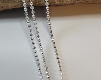 Sterling silver Three Strands Triple sparkly ball anklet extra large 10.5" - 11.5" or Medium 9.5" Or Bracelet 7.5" - 8"