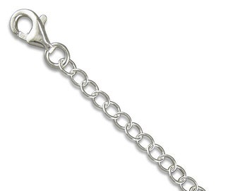 Sterling Silver Extender for Bracelets, Chains and Anklets - 1" , 2", 4" extension 925