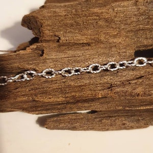 Unusual Sterling silver twisted cable Belcher anklet Available in sizes 8 and 13.5 35cm extra large anklet. Extra Small image 6