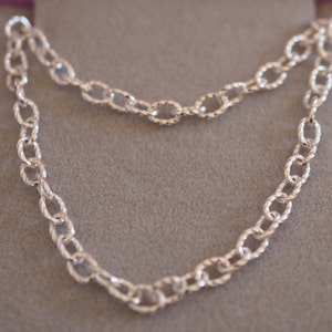 Unusual Sterling silver twisted cable Belcher anklet Available in sizes 8 and 13.5 35cm extra large anklet. Extra Small image 9