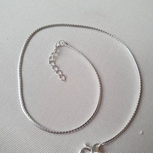 Sterling silver flat snake chain anklet. 9.5 or 11.5 extra large anklet. Omega style chain image 3