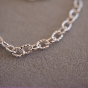 Unusual Sterling silver twisted cable Belcher anklet Available in sizes 8 and 13.5 35cm extra large anklet. Extra Small image 7