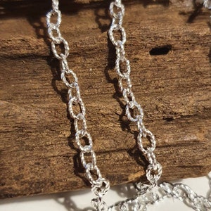 Unusual Sterling silver twisted cable Belcher anklet Available in sizes 8 and 13.5 35cm extra large anklet. Extra Small image 5