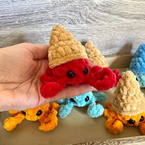 Amigurumi Hermit Crab, Crochet Hermit Crab,