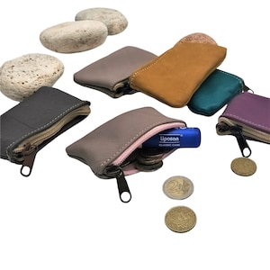 Damen Leder Mini Geldbörse / Kleine Leder Geldbörse / Geschenk für Sie