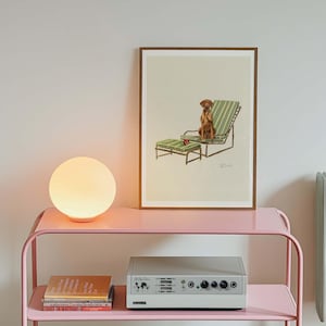 Vizsla Print | Dogs On Chairs Collection | 5x7 Inches / A5 / A4 / A3