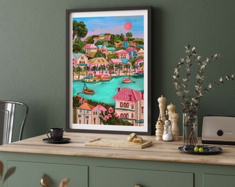 Hvar Print | Croatia Poster A5 / A4 / A3 / A2