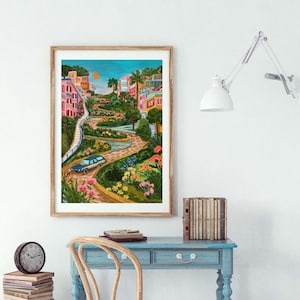 San Francisco Druck | Lombard Street, USA | A5 / A4 / A3 / A2/ A1