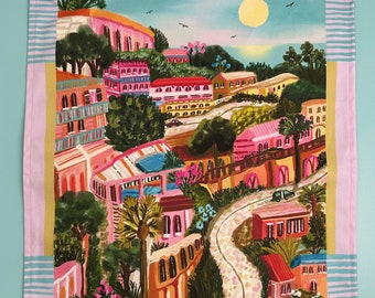 Sicily Tea Towel | Travel Collection