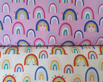 Rainbow jersey material Clearance