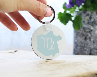 Llavero personalizado del zodiaco