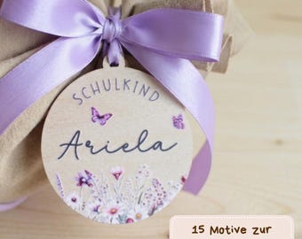 Anhänger Schultüte personalisiert  | Schultütenanhänger Name | Einschulung 2026 | Personalisierter Holz Anhänger für die Schultüte