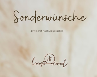 Sonderwünsche zu deiner Bestellung