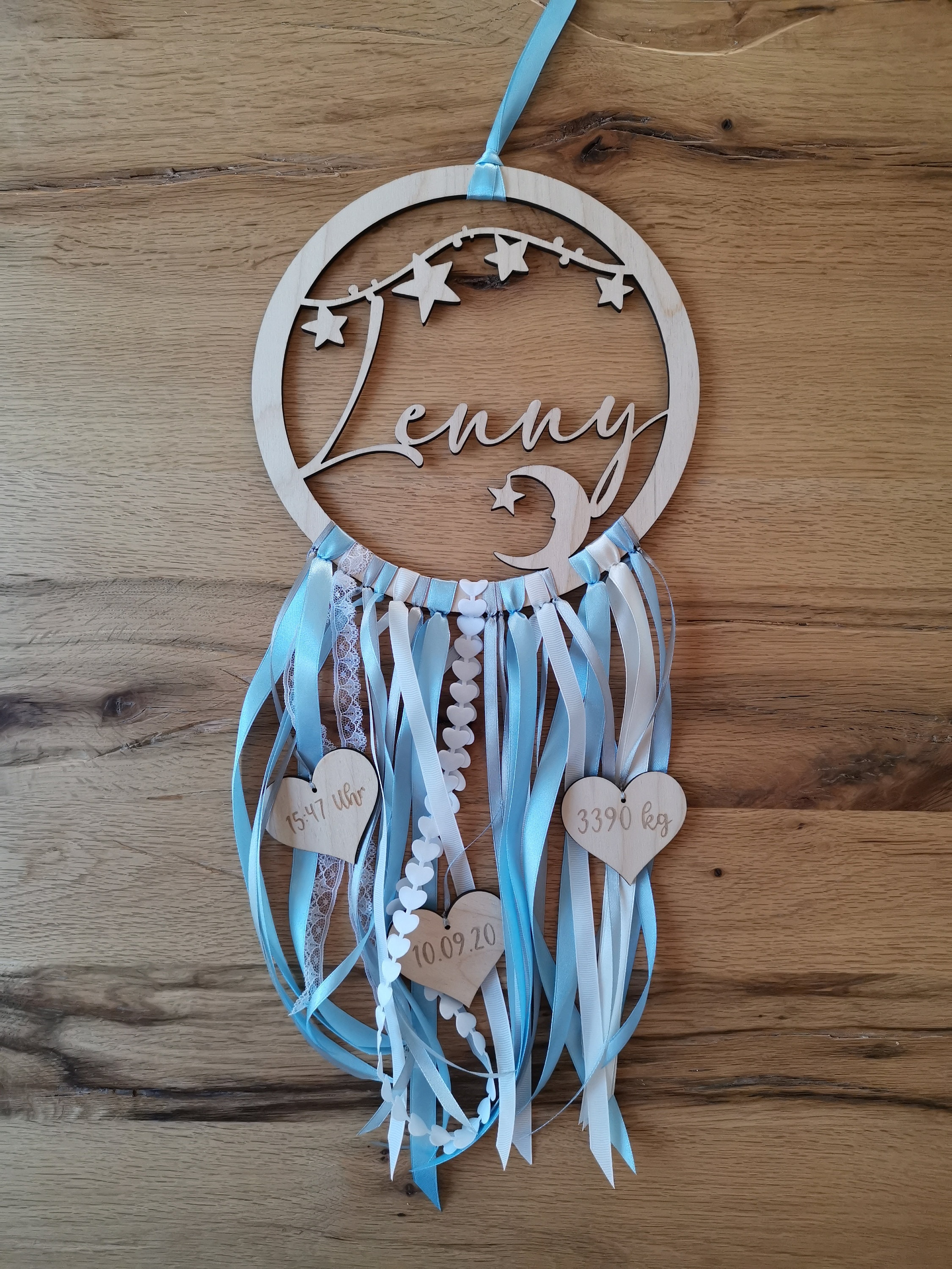 Baby Gift Dream Catcher Personalized With Desired Name Birth Etsy