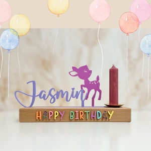 High quality personalized birthday board | Birthday plate | candle board | Birthday train modern, birthday wreath | Table decoration