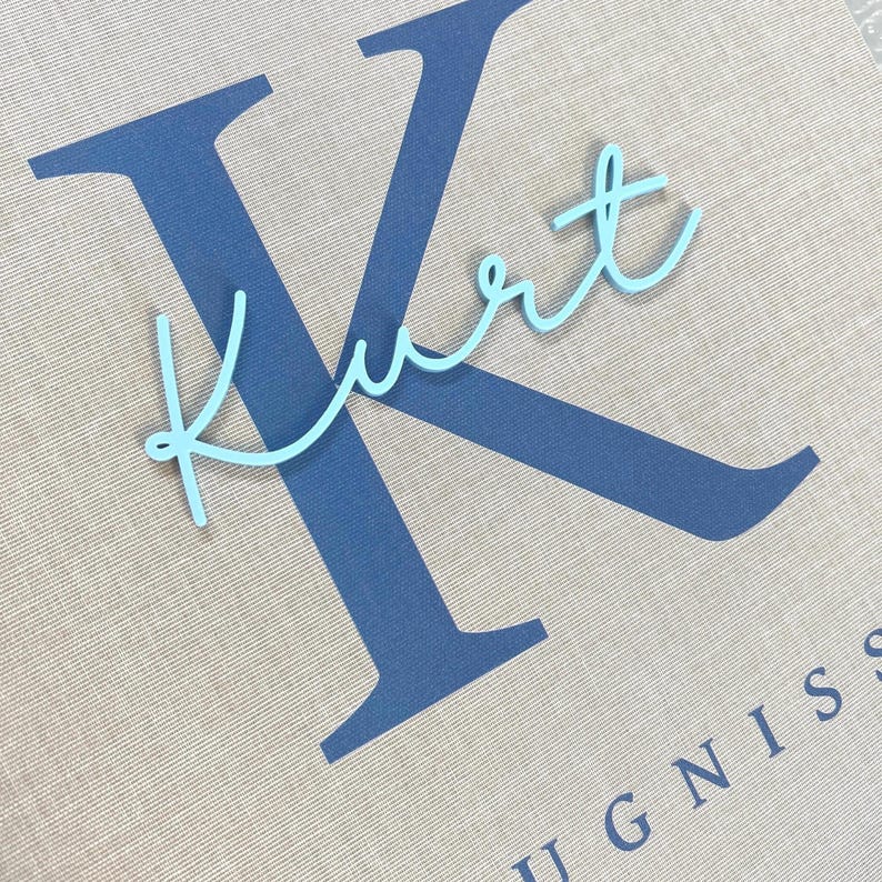 Personalisierte Zeugnismappe aus Leinen in A4 mit Name | Zeugnisordner Kinder | Einschulung Geschenk | Schulkind Erinnerung imagem 7