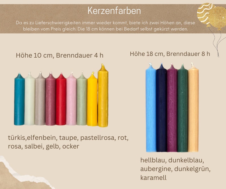 Personalisierter Geburtstagsteller hochwertig aus Holz m. Vase & Kerze, Name mit Wimpel, Geburtstagszug modern, Geburtstagskranz, Geschenk Bild 6