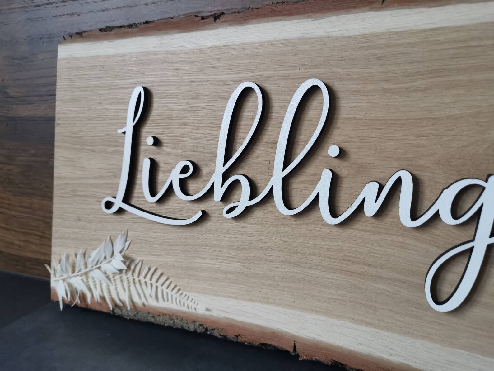 Holzschild Holzbrett aus Eiche massiv Spruch für Zuhause mit Etsy