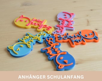 Anhänger Schultüte personalisiert  | Schultütenanhänger Name | Einschulung 2026 | Personalisierter  Anhänger für die Schultüte