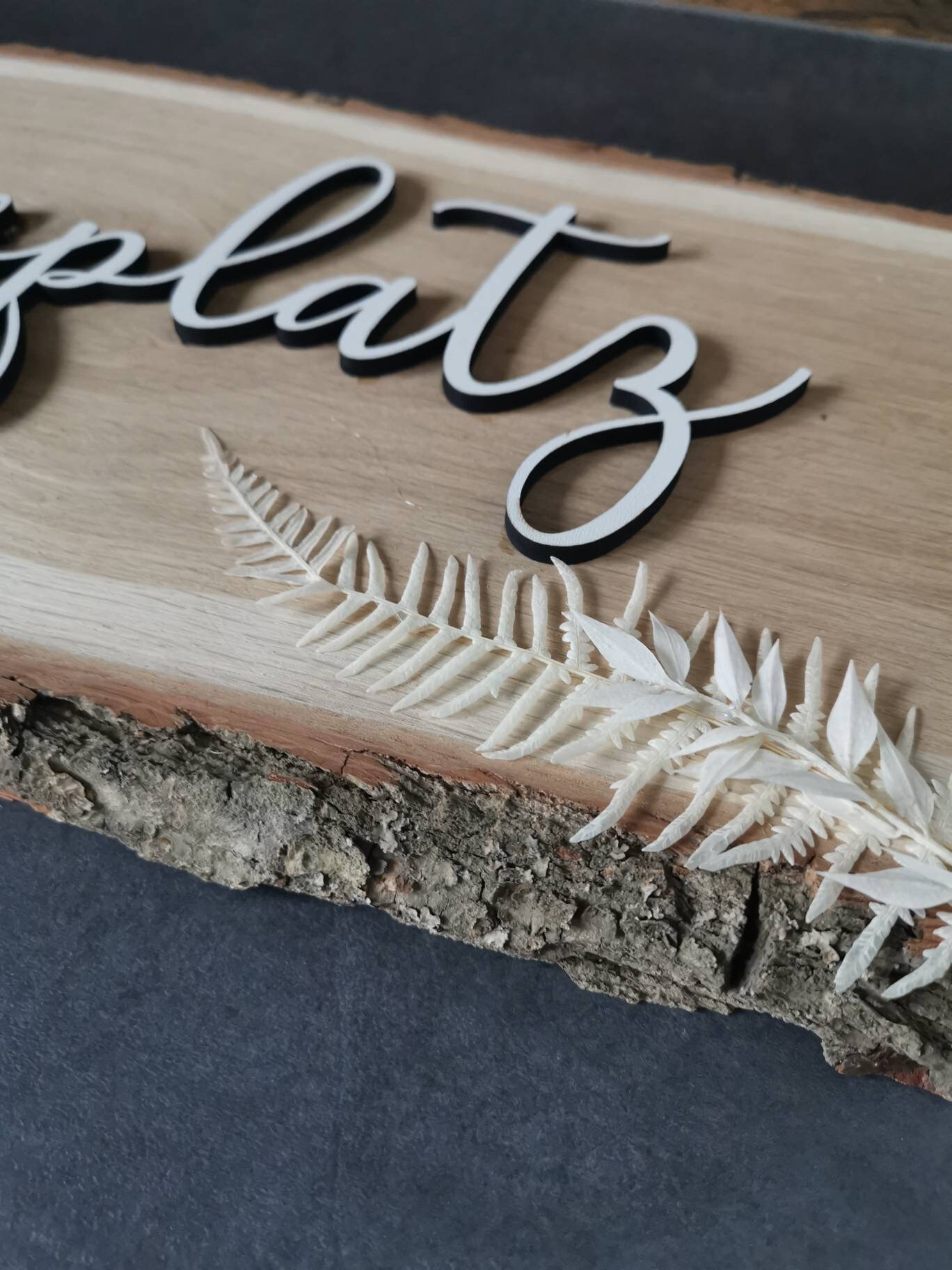 Holzschild Holzbrett aus Eiche massiv Spruch für Zuhause mit Etsy