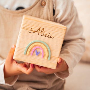 Spardose personalisiert aus hochwertigen Holz | Spardose Kind | Holzspardose | Geschenk für Kinder | Geldgeschenk | Babygeschenk