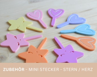 Acryl Motivstecker | Zubehör für deinen Geburtstagsteller | Motivstecker Geburtstagskranz | Holzstecker für Kinder