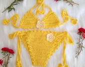 Infant baby toddler photoshoot outfit, crochet bikini for baby photo prop, baby girl crochet rainbow unicorn swimsuit, Seashell bikini set