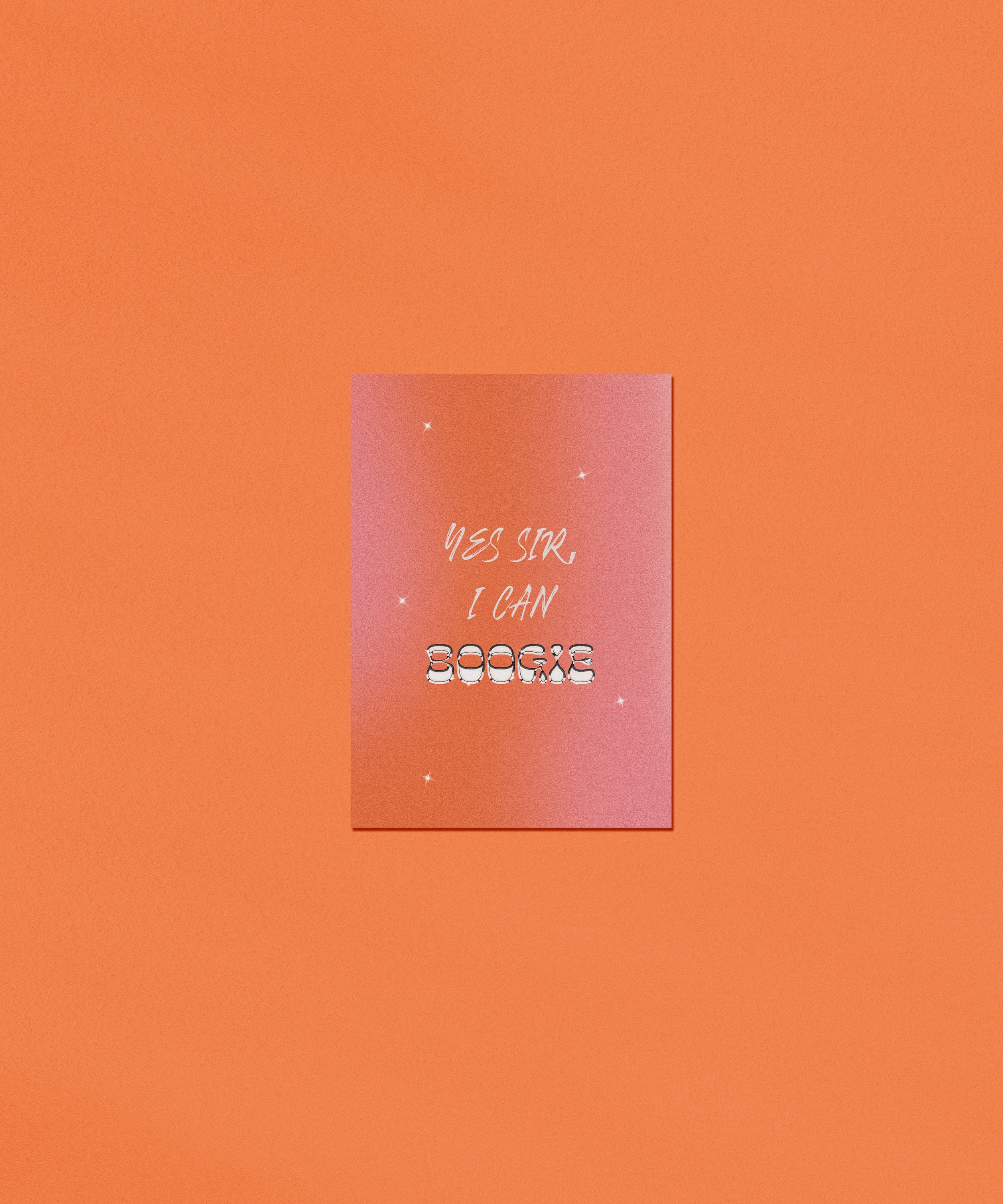 Yes Sir I Can Boogie Lyrics Print Etsy