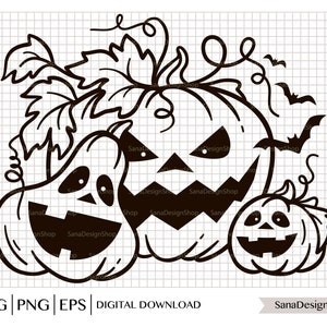Halloween pompoen SVG, Happy Halloween svg, pompoen gezicht svg, pompoen shirt svg, pompoen gezichten, pompoen patch svg, Halloween teken svg, png