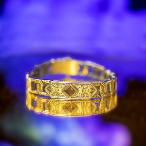 Zultanite Gemstone Ring: Turkish Handcraft Gold Gilding, Adjustable Men&#39;s Ring