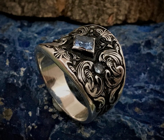Square on sale thumb ring