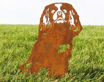 Cavalier King Charles Spaniel Corten Steel Dog Silhouette | Rust Art | Garden Décor | Pet Memorial | Spring Garden Gift | My Metal Rescue