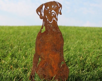 Weimaraner Corten Steel Dog Silhouette | Rust Art | Garden Décor | Pet Memorial | Spring Garden Gift | My Metal Rescue