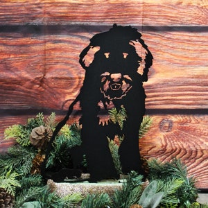 Old English Sheepdog Black Metal Dog Silhouette | Yard Art | Garden Décor | Pet Memorial | Spring Garden Gift | My Metal Rescue