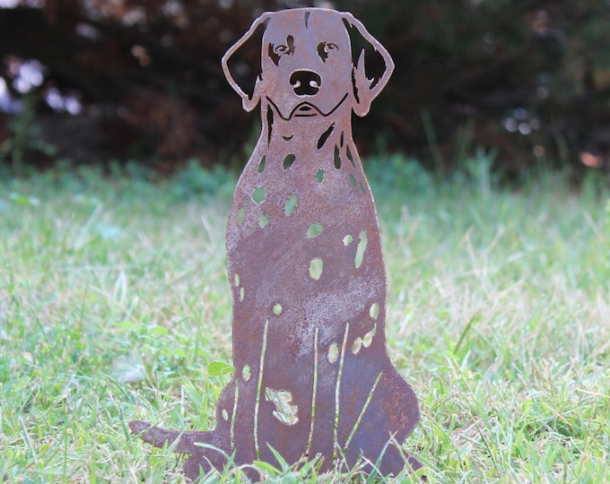 Large Dalmatian Statue, Vintage Dog Statue, Large Concrete Dog Yard