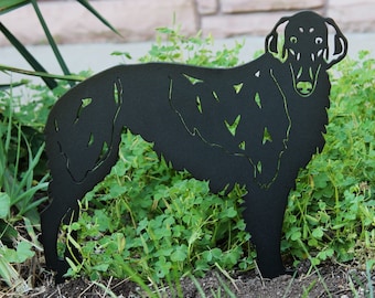 Borzoi Black Metal Dog Silhouette | Yard Art | Garden Décor | Pet Memorial | Spring Garden Gift | My Metal Rescue