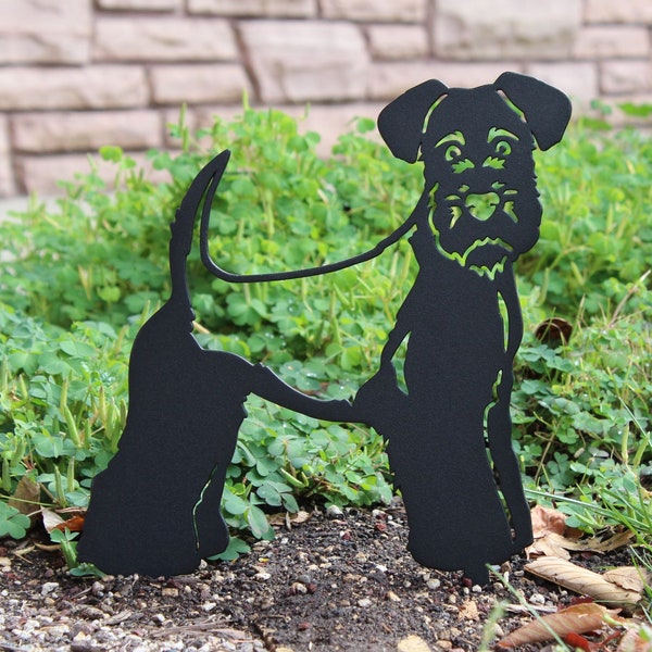 Welsh Terrier Black Metal Dog Silhouette | Yard Art | Garden Décor | Pet Memorial | Spring Garden Gift | My Metal Rescue