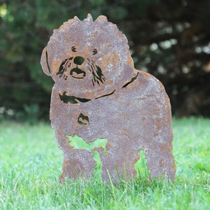 Bichon Frise Corten Steel Dog Silhouette | Rust Art | Garden Décor | Pet Memorial | Spring Garden Gift | My Metal Rescue