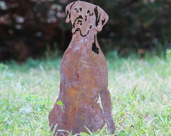 German Shorthaired Pointer Corten Steel Dog Silhouette | Rust Art | Garden Décor | Pet Memorial | Spring Garden Gift | My Metal Rescue