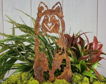 Shetland Sheepdog Corten Steel Dog Silhouette | Rust Art | Garden Décor | Pet Memorial | Spring Garden Gift | My Metal Rescue