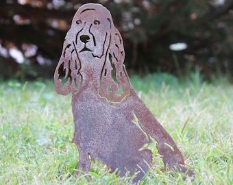 Cocker Spaniel Corten Steel Dog Silhouette | Rust Art | Garden Décor | Pet Memorial | Spring Garden Gift | My Metal Rescue