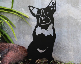 Australian Cattle Dog Black Metal Dog Silhouette | Yard Art | Garden Décor | Pet Memorial | Spring Garden Gift | My Metal Rescue