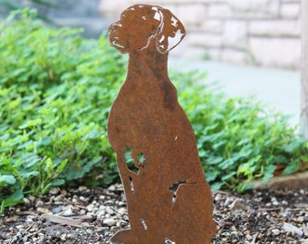 Vizsla Corten Steel Dog Silhouette | Rust Art | Garden Décor | Pet Memorial | Spring Garden Gift | My Metal Rescue