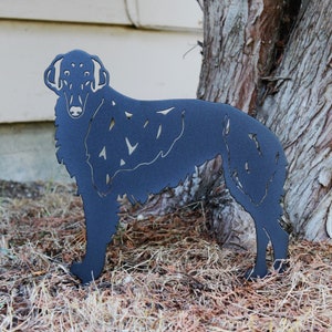 Silken Windhound Black Metal Dog Silhouette | Yard Art | Garden Décor | Pet Memorial | Spring Garden Gift | My Metal Rescue
