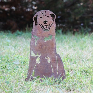 Great Pyrenees Corten Steel Dog Silhouette | Rust Art | Garden Décor | Pet Memorial | Spring Garden Gift | My Metal Rescue